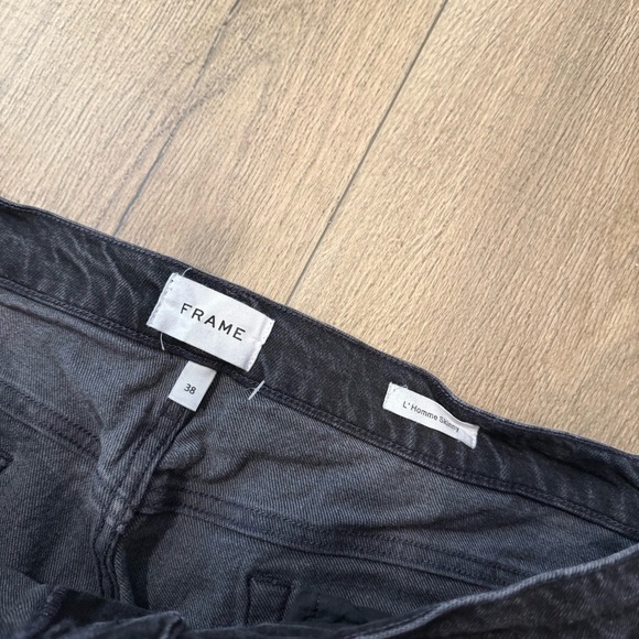 Frame Denim Black Skinny Jeans Classic Style Men’s 38 - Picture 2 of 3